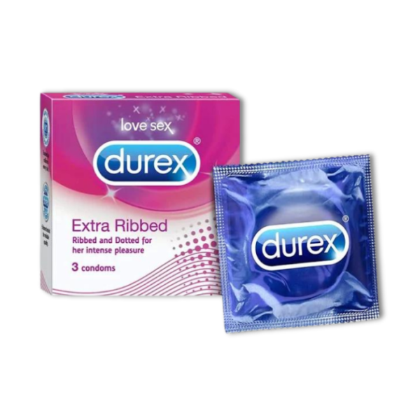 Durex Extra Ribbed (Pack of 3)