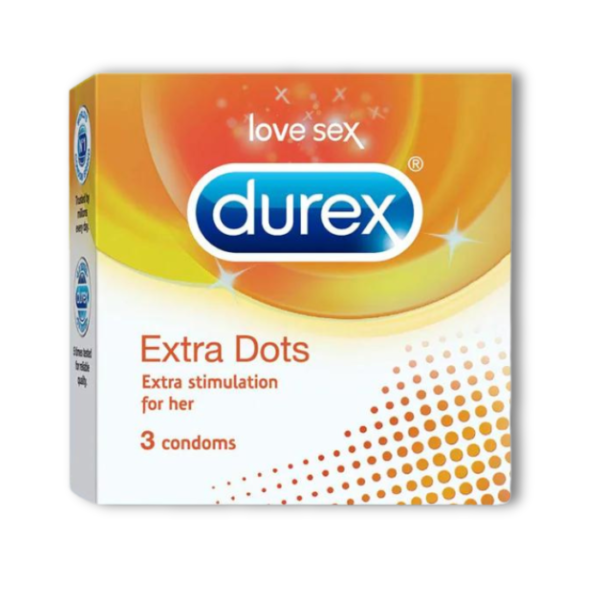 Durex Extra Dots (Pack of 3)