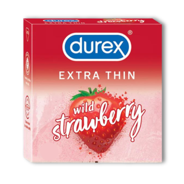 Durex Extra Thin Strawberry (Pack of 2)